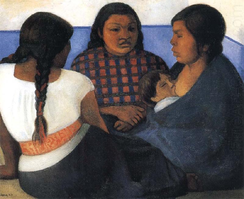 Diego Rivera The Three women and Child china oil painting image